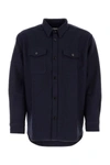 Ami Alexandre Mattiussi Ami Man Blue Wool Oversize Shirt
