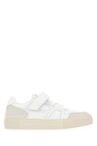 AMI ALEXANDRE MATTIUSSI AMI MAN TWO-TONE LEATHER AND SUEDE AMI ARCADE SNEAKERS
