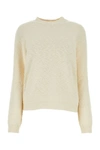 MAISON MARGIELA MAISON MARGIELA WOMAN IVORY COTTON BLEND SWEATER