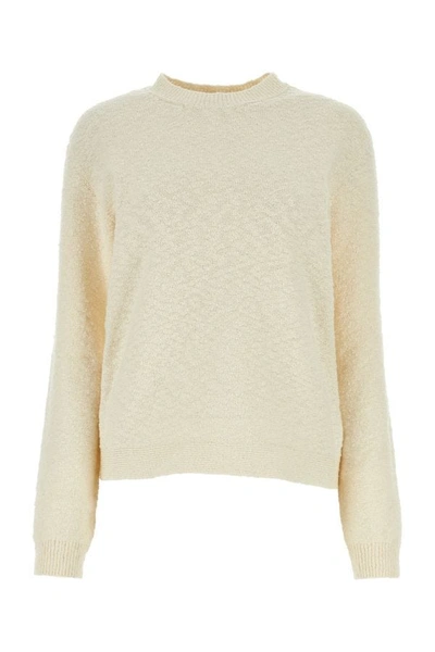 MAISON MARGIELA MAISON MARGIELA WOMEN IVORY COTTON BLEND SWEATER