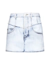 Isabel Marant Narjis Denim Mini Skirt In Blue