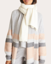 Loop Cashmere Women's White Cashmere Lofty Blanket Scarf In Snow In Neutrals
