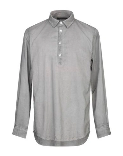 Messagerie Man Shirt Grey Size 15 Cotton