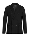 Paolo Pecora Man Blazer Charcoal Size 40 Polyamide, Virgin Wool In Grey