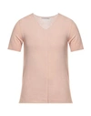 Grey Daniele Alessandrini Man Sweater Blush Size 44 Cotton In Pink