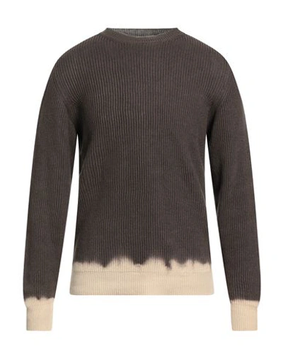 Mauro Grifoni Grifoni Man Sweater Khaki Size 42 Linen, Cotton In Beige