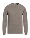 Luigi Borrelli Napoli Man Sweater Dove Grey Size 50 Merino Wool, Cashmere In Beige