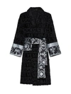 Versace Black 'i Heart Baroque' Bathrobe