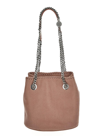 Stella Mccartney Chain Strap Bucket Bag In Pink