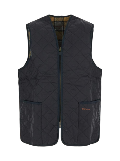 Barbour Quilted Nylon Zip-in Liner In Navy/dress