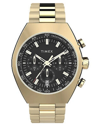Pre-owned Timex Gold Mens Chronograph Watch Legacy Tw2w22100