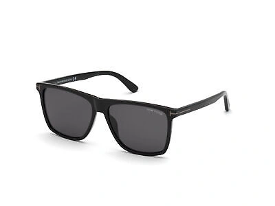 Pre-owned Tom Ford Sunglasses Ft0832-n Fletcher 01a Black Smoke Man In Gray