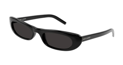 Pre-owned Saint Laurent Sunglasses Sl 557 Shade 001 Black Black Woman