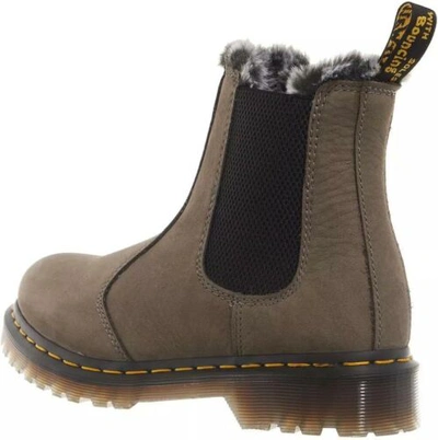 Pre-owned Dr. Martens' Dr. Martens Women's Leonore Chelsea Boot In Nickel Grey Milled Nubuck Wp