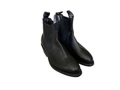 Pre-owned R.m.williams Brand - R.m. Williams Lady Yearling Rubber Sole Black Boots - Msrp$495