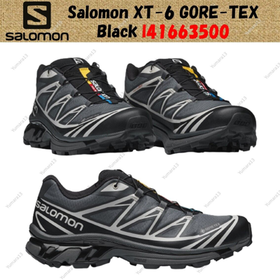 Pre-owned Salomon Xt-6 Gore-tex Black Ebony Lunar Rock L41663500 Us 4-14 Brand