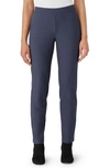 EILEEN FISHER SLIM ANKLE STRETCH CREPE PANTS