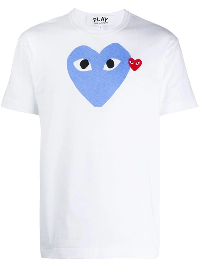 Comme Des Garçons Play Play T In Blue