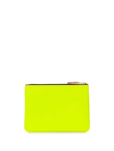 Comme Des Garçons Super Fluo Wallet Accessories In Yellow & Orange