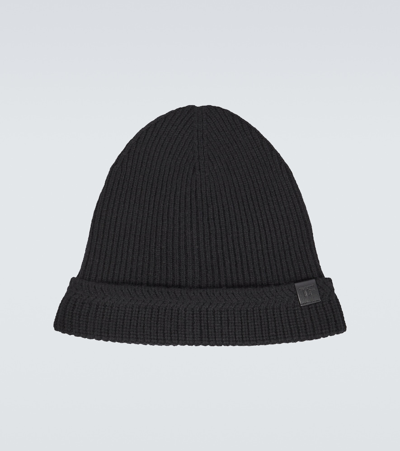 Tom Ford Ribbed-knit Wool And Cashmere Beanie In Black