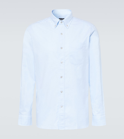 Tom Ford Cotton Shirt In Blue