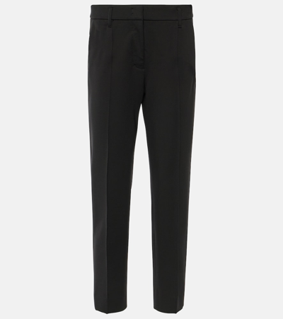 Dorothee Schumacher High-rise Slim Trousers In Black