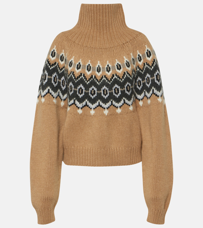 Khaite Fair Isle Amaris Jumper In Beige