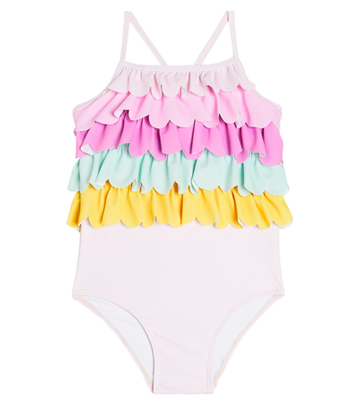 Tutu Du Monde Baby Vivid Swimsuit In Heavenly Pink Mix