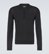 Tom Ford Wool Polo Sweater In Black