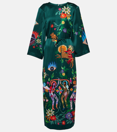 Alemais Dimi Silk Jacquard Shirt In Multicoloured