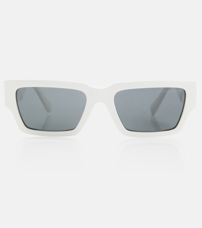 Versace Rectangular Sunglasses In White