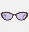 Prada Cat-eye-sonnenbrille In Braun