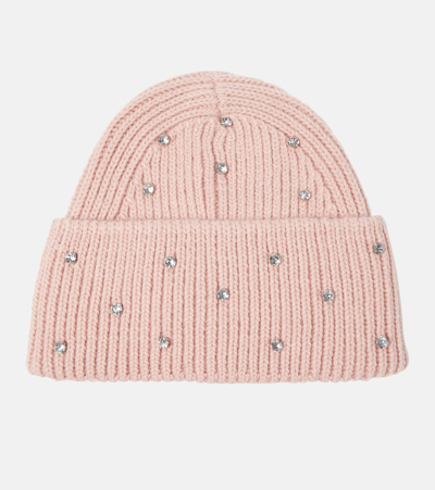Goldbergh Dream Swarovski-embellished Beanie In Pink