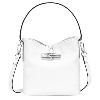 Longchamp Bucket Bag Xs Roseau In White
