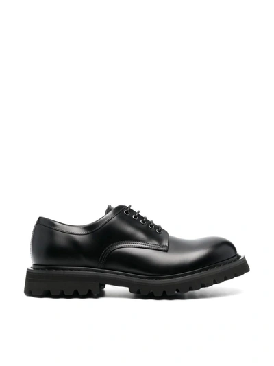 Premiata Rois Lace-up Huon Gy Washed Shoes In Black