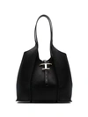Tod's Tote Bag Leather Double Handles In Black