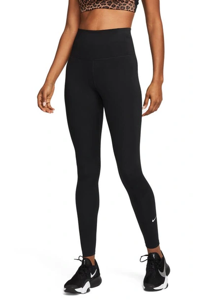 Nike Dri-fit One High Rise Leggings In Black