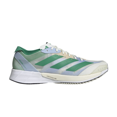 Pre-owned Adidas Originals Wmns Adizero Adios 7 'white Tint Court Green'