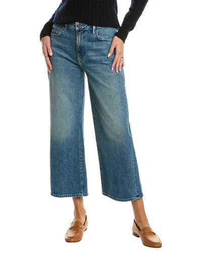 Lafayette 148 High-rise Wide Leg Crop Pant In Blue