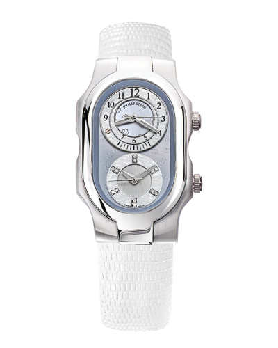 Philip Stein Women's Swiss Signature Diamond Watch In White