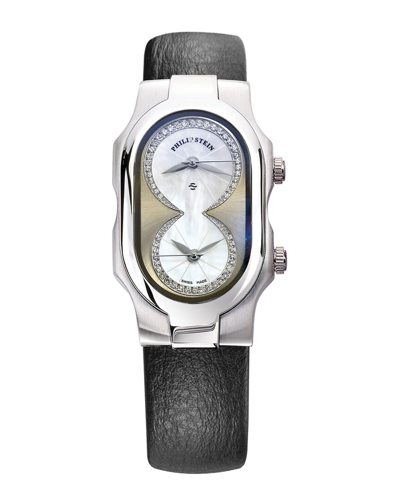 Philip Stein Women's Swiss Signature Diamond Watch In Black