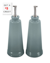 Le Creuset Sea Salt Signature Oil And Vinegar Set With $5 Credit