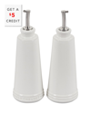 Le Creuset White Signature Oil & Vinegar Set With $5 Credit