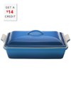Le Creuset 4-quart Heritage Stoneware Covered Rectangular Casserole