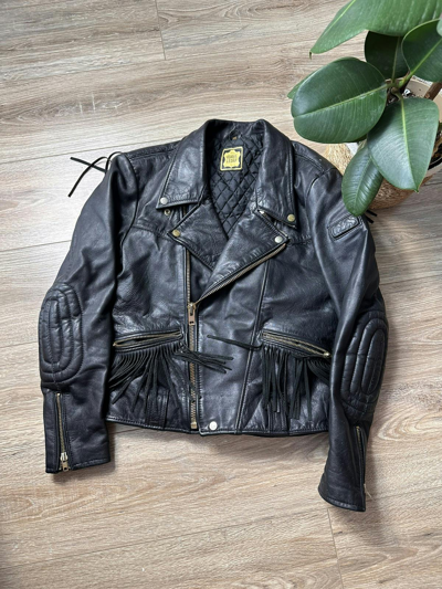 Pre-owned Leather Jacket X Racing Ixs Leather Jacket Vintage Racing Black
