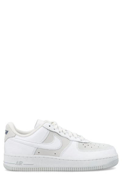 Nike Air Force 1 '07 Lx Panelled Sneakers In White Lt Smoke Grey