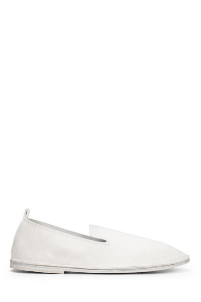 Marsèll Slip-on Leather Loafers In White