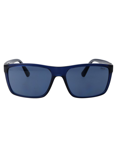 Polo Ralph Lauren Eyewear Rectangular Frame Sunglasses In Blue