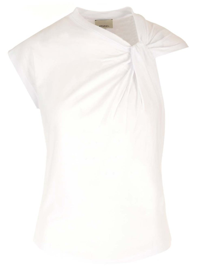 Isabel Marant Asymetric Sleeved T In White