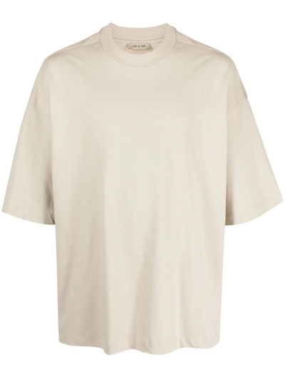 Fear Of God The Lounge Tee Cotton T-shirt In Beige